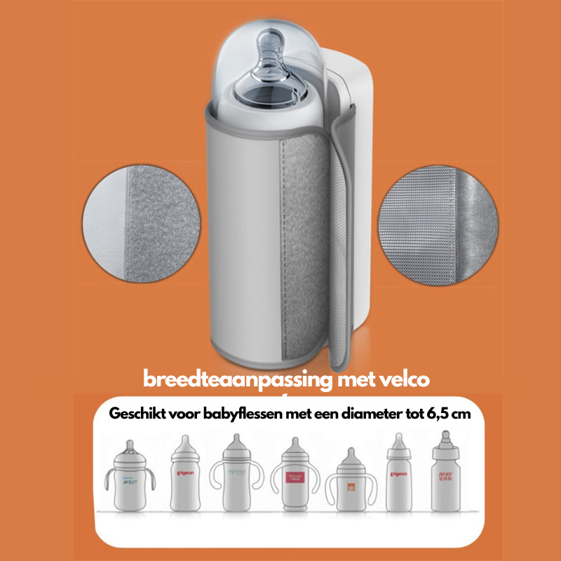 🌟 WarmieGo™ – Draadloze Babyflesverwarmer met USB & Slimme Temperatuurregeling