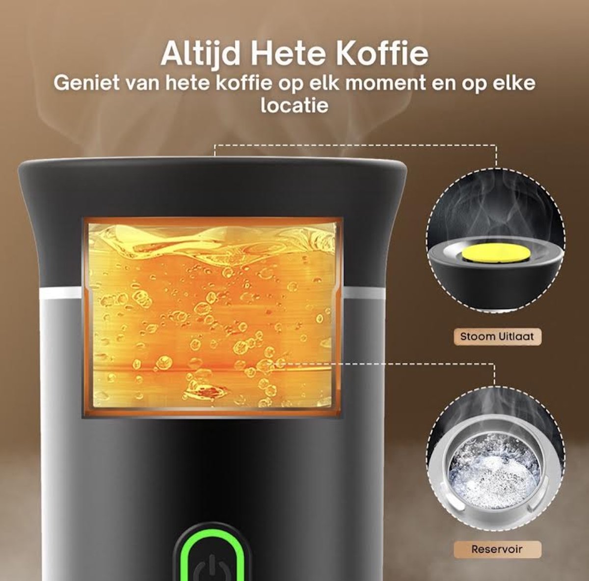 Koffigo™ 3-in-1 Draagbare Espressomachine