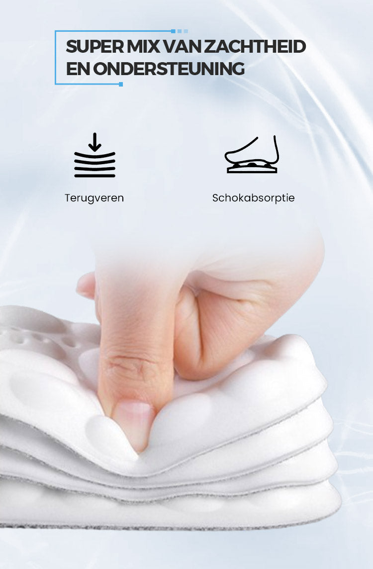 ORTHOSUPPORT® Cloudy Inlegzolen – Verlicht pijn. Herstel je stappen.