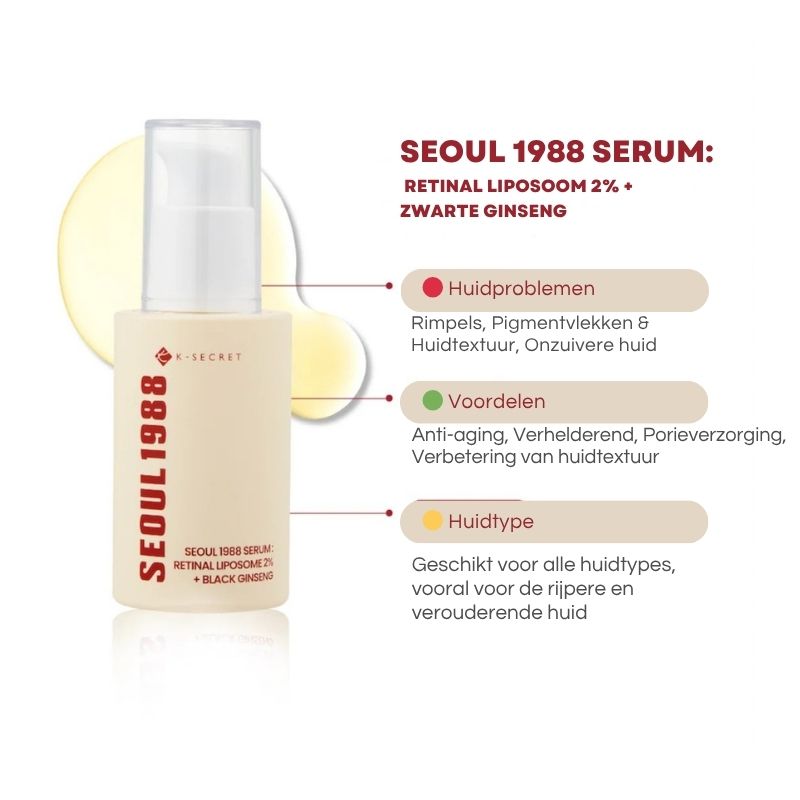 Seoul 1988 Serum™ – Luxe anti-aging met Retinal & Ginseng