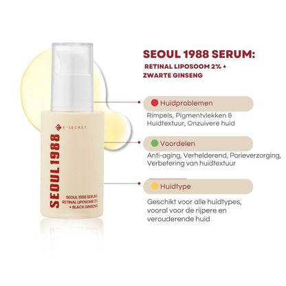 Seoul 1988 Serum™ – Luxe anti-aging met Retinal & Ginseng