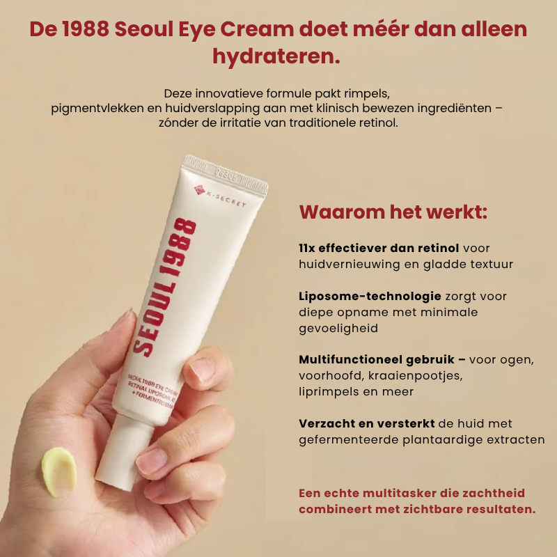 1988 Seoul GlowUp™ – Oogcrème voor Wallen, Lijntjes & Donkere Kringen