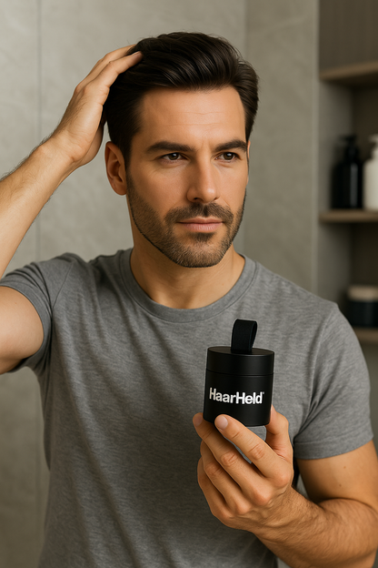 HaarHeld™ – Voor mannen die niet kiezen voor kaal, maar voor controle.