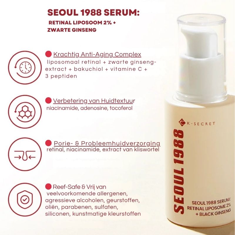 Seoul 1988 Serum™ – Luxe anti-aging met Retinal & Ginseng