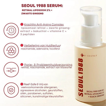 Seoul 1988 Serum™ – Luxe anti-aging met Retinal & Ginseng