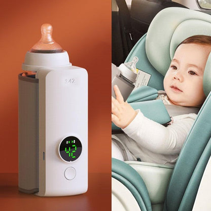 🌟 WarmieGo™ – Draadloze Babyflesverwarmer met USB & Slimme Temperatuurregeling