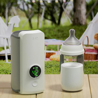 🌟 WarmieGo™ – Draadloze Babyflesverwarmer met USB & Slimme Temperatuurregeling