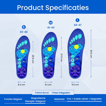 AzuraSole – Magnetische Acupressuur Inlegzolen