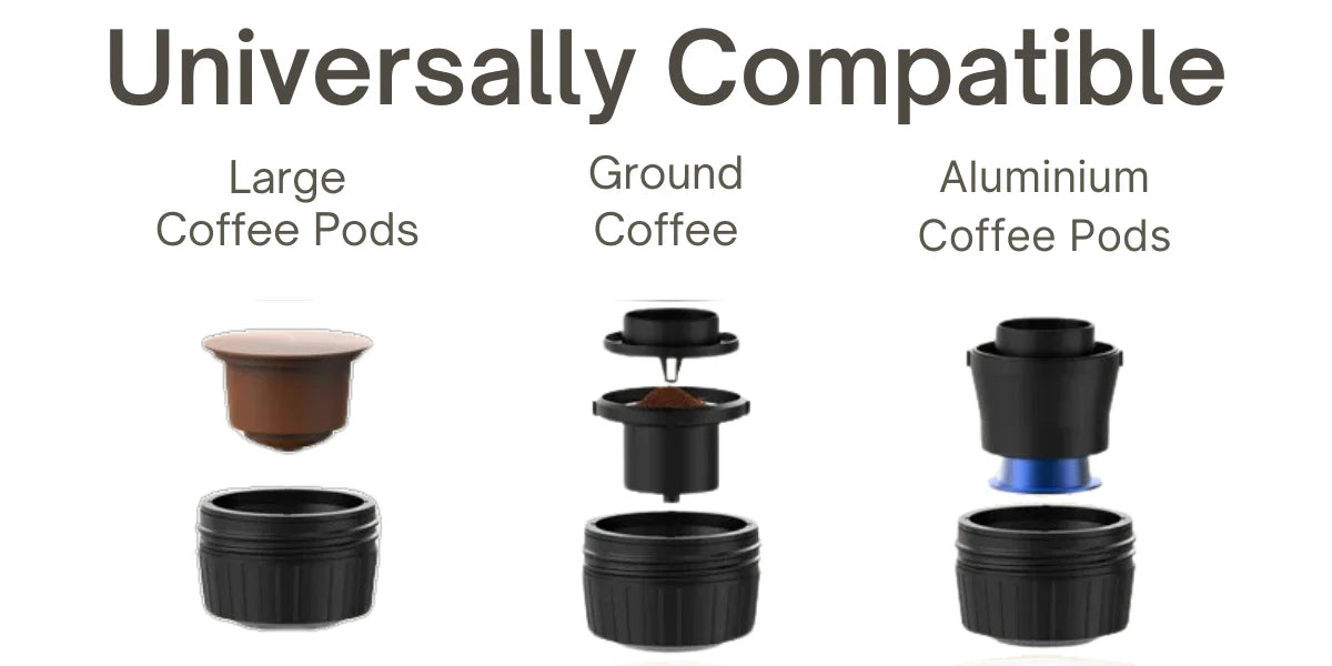 Koffigo™ 3-in-1 Draagbare Espressomachine